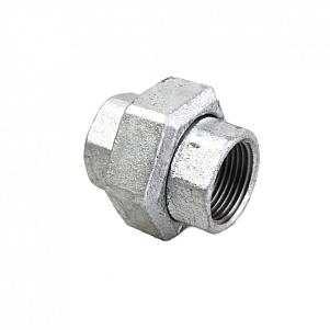 Американка прямая чугунная оцинкованная ВР (ВН) Ду 15 (1/2”)